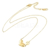 Ion Plating(IP) 304 Stainless Steel Heart Pendant Necklaces for Women NJEW-K276-12G-3