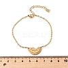 Funny 201 Stainless Steel  Watermelon Link Bracelets BJEW-B128-01G-5