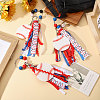 2Pcs Baseball Polyester & Wood & Zinc Alloy & Acrylic Pendant Keychains KEYC-CA0001-59-5