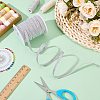 Flat Polyester Metallic Elastic Cord OCOR-BC0009-40A-02-4