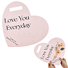 7Pcs Paper Single Flower Wrapping Paper Cards for Valentines Day DIY-WR0004-99-1