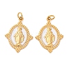 304 Stainless Steel Enamel Pendants STAS-U061-19G-02-1