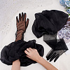 Mesh Long Full Finger Gloves AJEW-WH0504-85-3