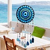 Acrylic Blue Evil Eye Hanging Suncatchers HJEW-F023-01-2