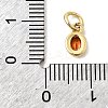 Brass Cubic Zirconia Charms KK-G554-02A-04-3
