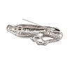 Bird Zinc Alloy Rhinestone Pins JEWB-S027-03P-B-2