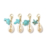 Natural Shell Pendant Decorations HJEW-JM02923-01-1