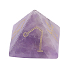 Pyramid Reiki Natural Amethyst Display Decorations DJEW-PW0013-41I-1