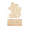 3-Slot Wood Necklace Organizer Display Stands ODIS-H006-02-2