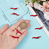 8Pcs Brass Enamel Pendants KK-BBC0011-36-3
