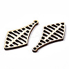 Undyed Natural Poplar Wood Pendants WOOD-TAC0002-60-3