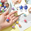 50Pcs UV Plating Plastic Beads SACR-CJ0001-69-2