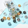 20Pcs Full Rainbow Plated Electroplate Glass Transparent Beads EGLA-YW0005-20-5