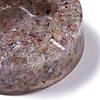 Resin with Natural Orange Quartz Chip Stones Ashtray DJEW-F015-05E-2