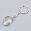 Natural Quartz Crystal Keychain G-T104-32C-2