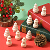 10Pcs 2 Styles Christmas Unfinished Wood Sculpture Display Decorations DJEW-SP0001-20-7