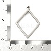 Non-Tarnish 304 Stainless Steel Laser Cut Pendants STAS-U009-03A-P-3