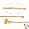 925 Sterling Silver Wheat Chains Necklace for Women STER-I021-02C-G-6