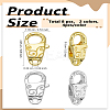 8Pcs 2 Colors Brass Lobster Claw Clasps KK-LP0004-41-2