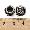 Barrel 304 Stainless Steel European Beads STAS-E214-04AS-3