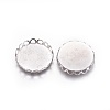 Tarnish Resistant 316 Surgical Stainless Steel Lace Edge Bezel Cups STAS-I118-07P-05-2