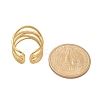 304 Stainless Steel Multilayer Open Cuff Rings for Women LS-RJEW-Z077-01G-02-5