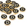 Golden Plated Alloy Charms LS-ENAM-S118-02D-4