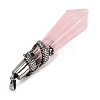Natural Rose Quartz Pointed Big Pendants G-Q184-02M-AS-2