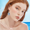 2 Pairs 2 Style Natural Abalone Shell/Paua Shell Dangle Earrings EJEW-BBC0001-22-6