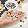 60Pcs 12 Colors Alloy Enamel Pendants ENAM-TA0001-61-7