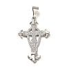 Brass Micro Pave Cubic Zirconia Pendants KK-K355-29P-1