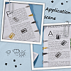 80Pcs 4 Colors 304 Stainless Steel Bookmarks FIND-SC0008-27-5