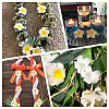 30Pcs 3 Styles Foam Artificial Frangipani Flower Aligator Hair Clips PHAR-SP0001-23A-6