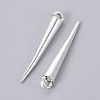 Tibetan Style Alloy Spike Pendants TIBEP-A16461-AS-RS-1