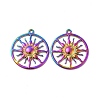 Ion Plating(IP) 304 Stainless Steel Pendants STAS-B032-29MC-2