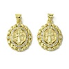 Brass Micro Pave Cubic Zirconia Pendants KK-H472-53I-G-1