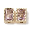 Brass with Cubic Zirconia Beads KK-G491-35G-04-1