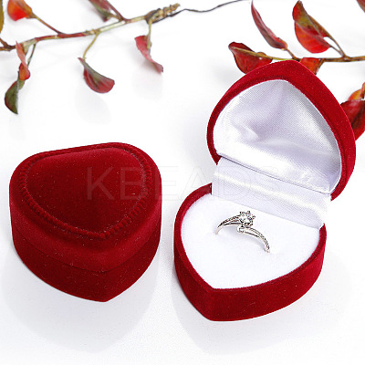 Velvet Ring Boxes HEAR-PW0001-040H-1