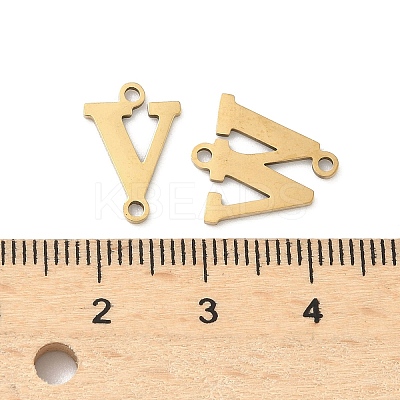 26Pcs 26 Styles 201 Stainless Steel Laser Cut Letter A~Z Links STAS-P428-16G-1