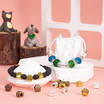 Tibetan Style Alloy European Beads MPDL-TA0001-03-RS-1