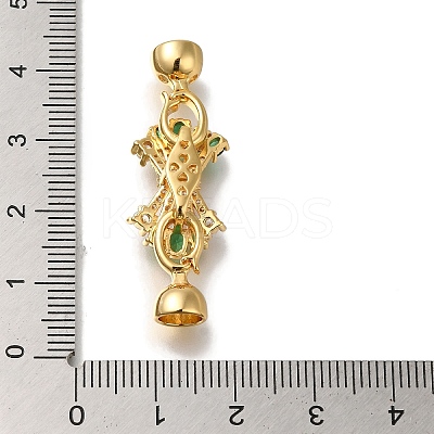 Brass Fold Over Clasps KK-H480-34G-1