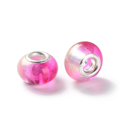 Two Tone Resin European Beads RESI-M001-02D-1