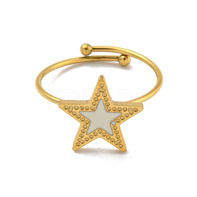 Adjustable 304 Stainless Steel Rings LS-RJEW-B058-02G-10-1