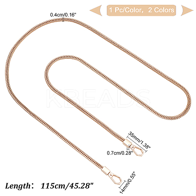 2Pcs 2 Colors Purse Chains FIND-PH0017-72-1