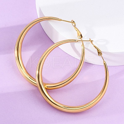 304 Stainless Steel Hoop Earrings EJEW-Z093-01G-01-1