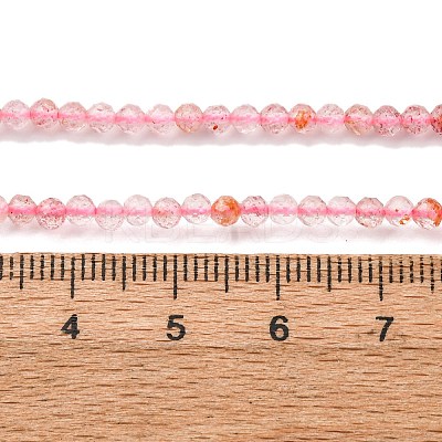 Natural Strawberry Quartz Beads Strands G-C226-B04-3mm-1