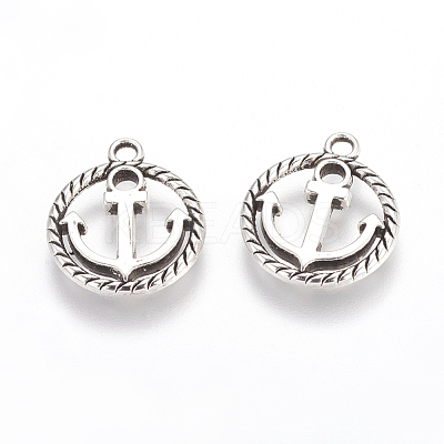 Tibetan Style Alloy Pendants TIBEP-3768-AS-LF-1