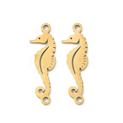 Ocean 201 Stainless Steel Laser Cut Sea Animals Connector Charms STAS-P428-0B-G-1
