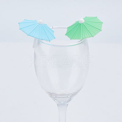 Silicone Wine Glass Charms Sets AJEW-WH0223-21-1