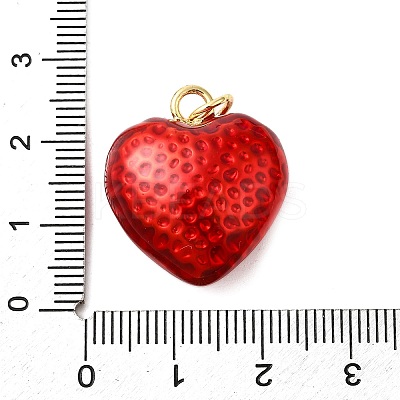 Brass Enamel Pendants KK-P303-13B-G-1